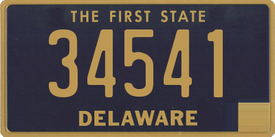 DE license plate 34541