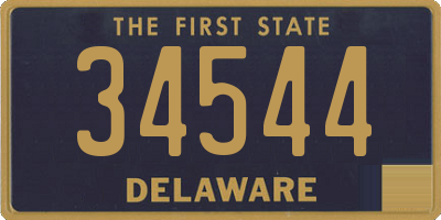 DE license plate 34544