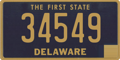 DE license plate 34549