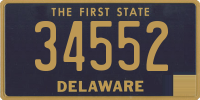 DE license plate 34552