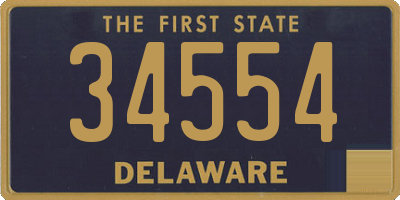 DE license plate 34554
