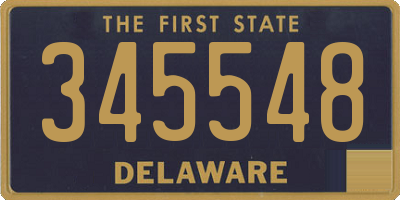 DE license plate 345548