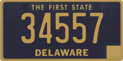 DE license plate 34557