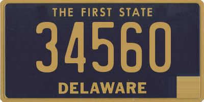 DE license plate 34560