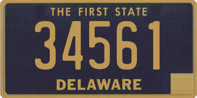 DE license plate 34561