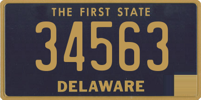 DE license plate 34563