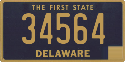 DE license plate 34564