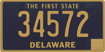 DE license plate 34572