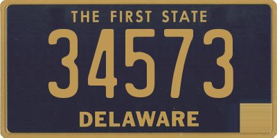DE license plate 34573