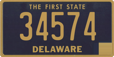 DE license plate 34574