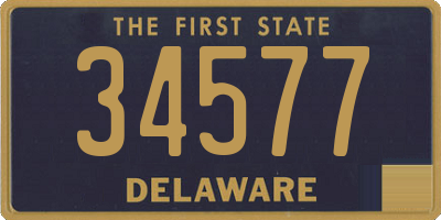 DE license plate 34577