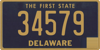 DE license plate 34579