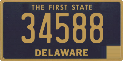 DE license plate 34588