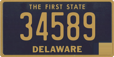 DE license plate 34589