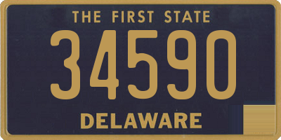 DE license plate 34590