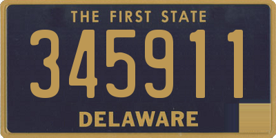 DE license plate 345911