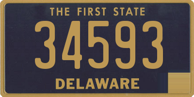 DE license plate 34593