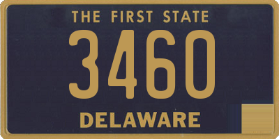 DE license plate 3460