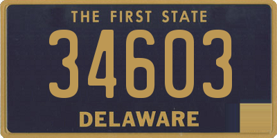 DE license plate 34603