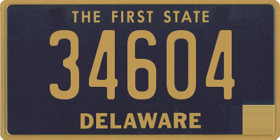 DE license plate 34604