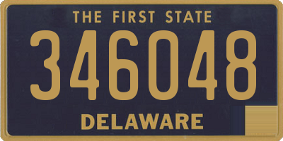 DE license plate 346048