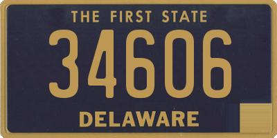 DE license plate 34606