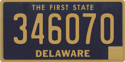 DE license plate 346070