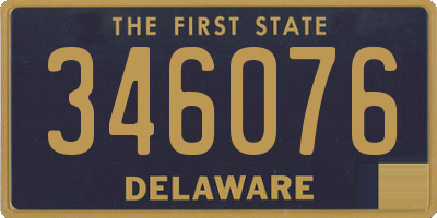 DE license plate 346076