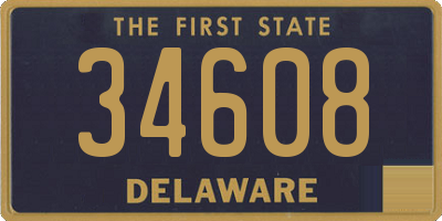 DE license plate 34608