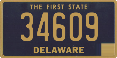 DE license plate 34609