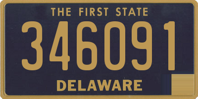 DE license plate 346091