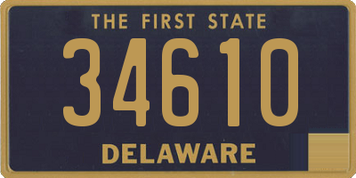 DE license plate 34610