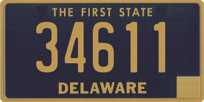 DE license plate 34611