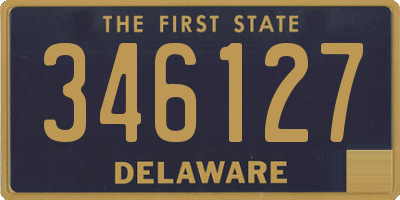 DE license plate 346127