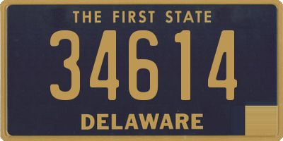 DE license plate 34614