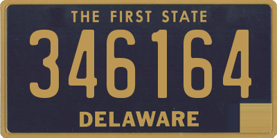 DE license plate 346164