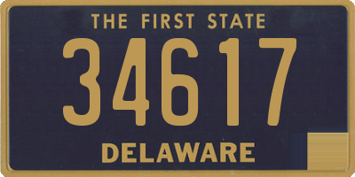 DE license plate 34617