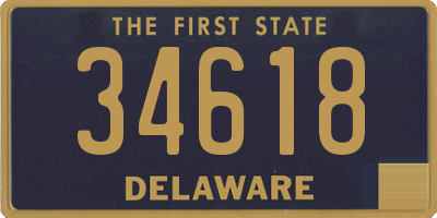 DE license plate 34618