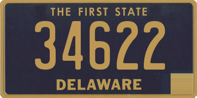 DE license plate 34622