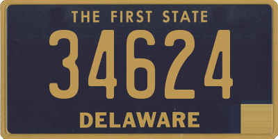 DE license plate 34624