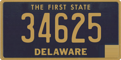 DE license plate 34625