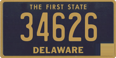 DE license plate 34626