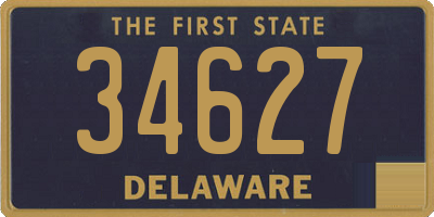 DE license plate 34627