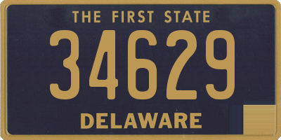 DE license plate 34629