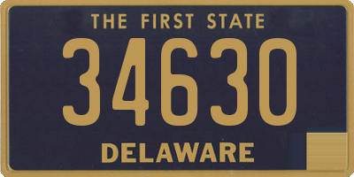 DE license plate 34630