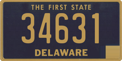 DE license plate 34631