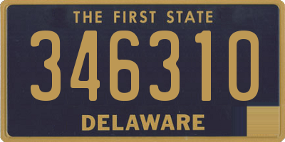 DE license plate 346310