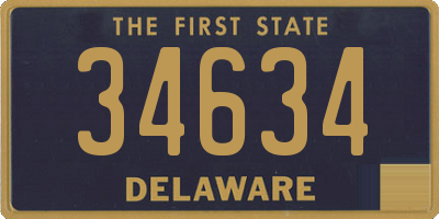 DE license plate 34634