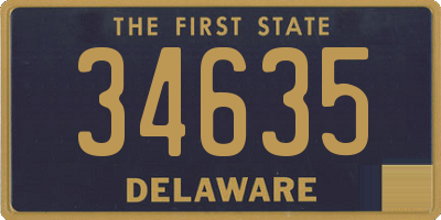 DE license plate 34635