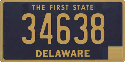 DE license plate 34638